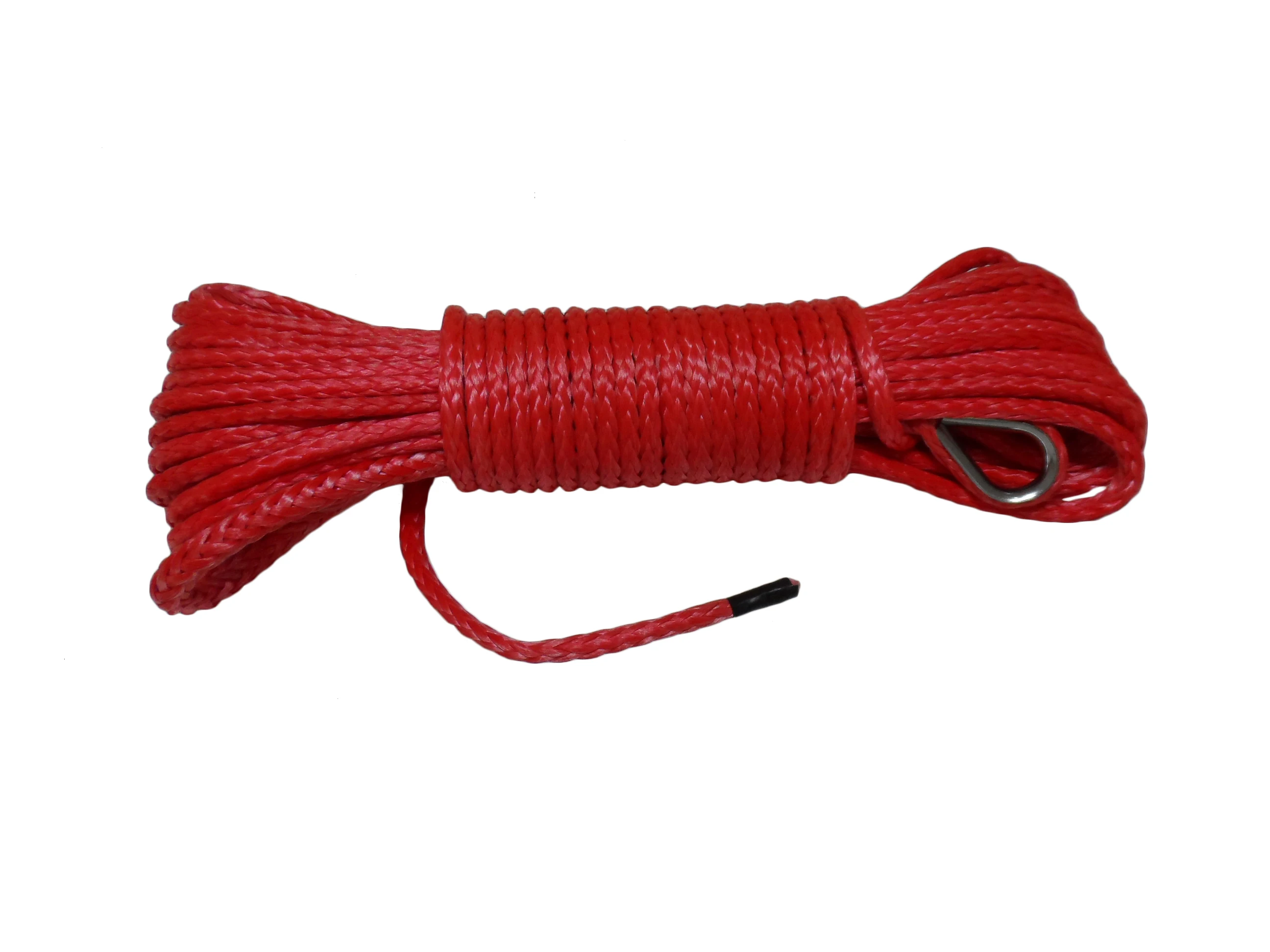 

Red 4mm"*50ft Winch Rope,Rope for ATV Winch, Winch Cable,Synthetic Rope,Towing Rope