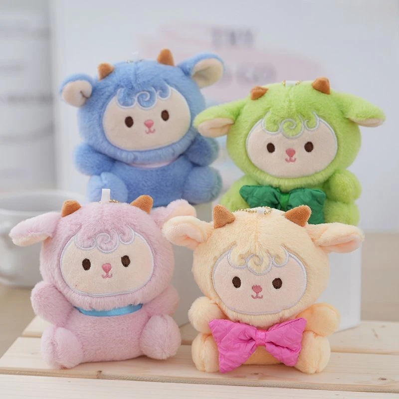 Cute Plush Sheep Pendant For Children Adult Mini Stuffed Soft Lamb Doll Keychain Bags Car Pendant Girls Birthday Gift