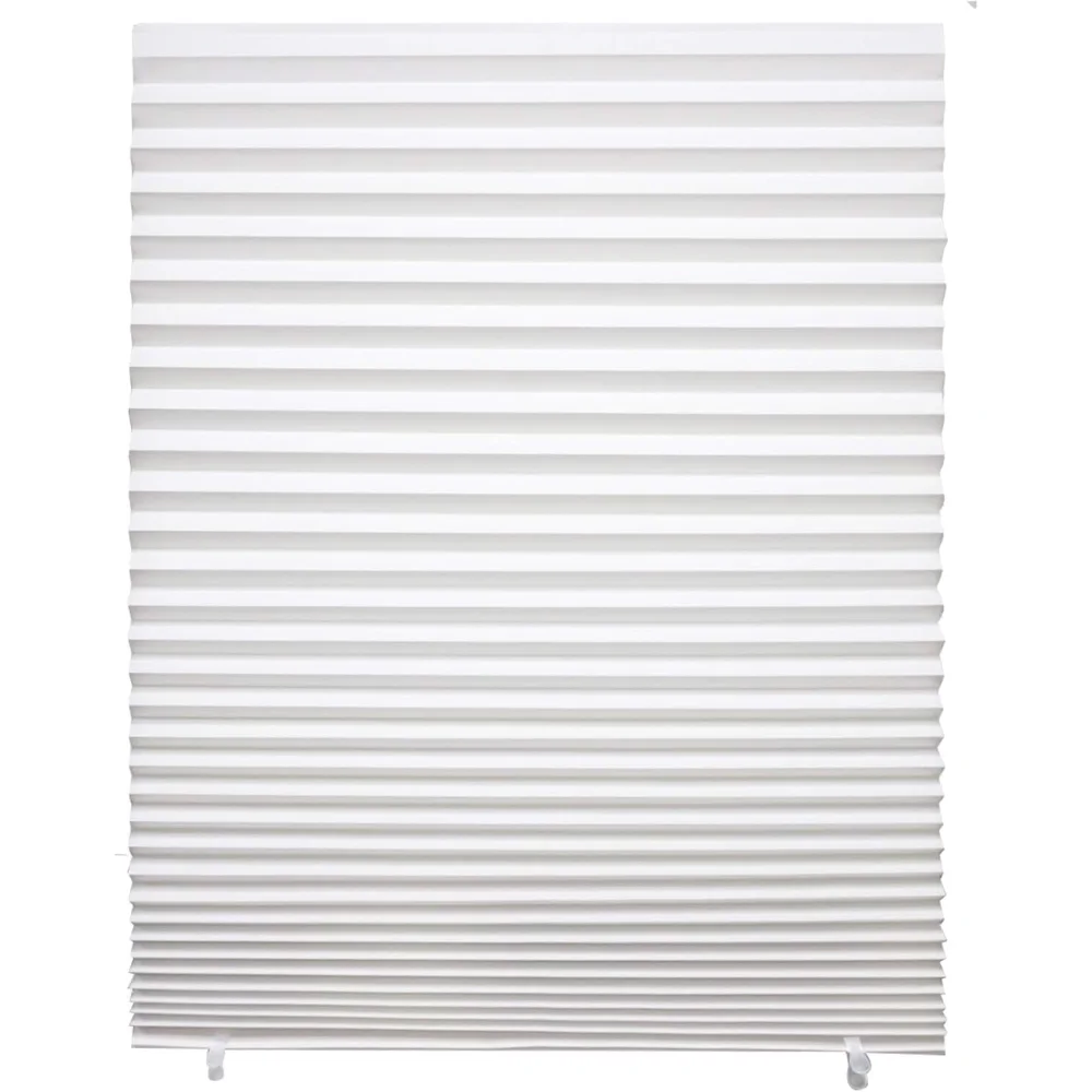 

6-Pack Pleated Paper Temporary Shades Light Filtering Cut to Size Temporary Paper Blinds for Indoor Blinds, Shades & Shutters