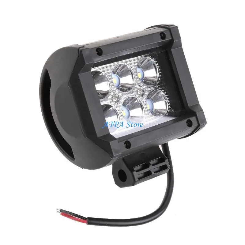 U13C 2 قطعة 18 واط 1500LM الفيضانات Led قبالة أضواء الطريق مشرق القيادة الضباب ضوء قارب أضواء مصابيح القيادة Led ضوء العمل #3
