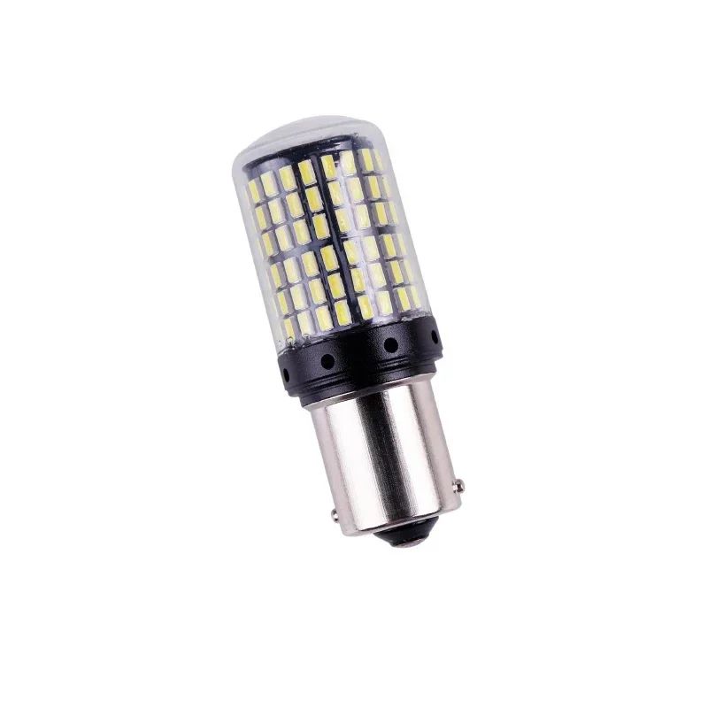 2pcs 1156 BA15S P21W BAU15S PY21W 7440 W21W P21/5W 1157 BAY15D 7443 3157 LED Bulbs 144smd CanBus Lamp Reverse Turn Signal Light