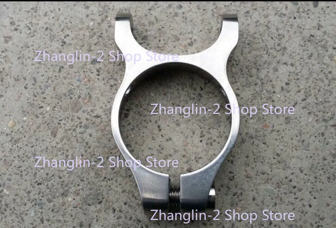 Titanium Seatpost Clamp With Rear Rack Holder 31.8 34.9 For Mountain / Road Bike