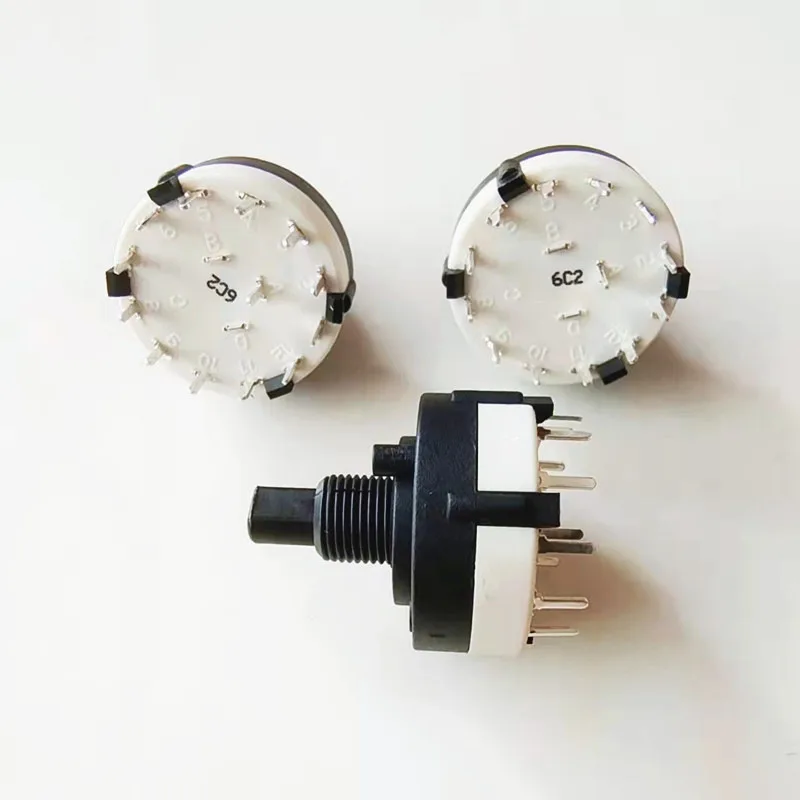 1Set RS26 1 Pole Position 12 Selectable Band Rotary Channel Selector Switch Single Deck Rotary Switch Band Selector With MF-A03