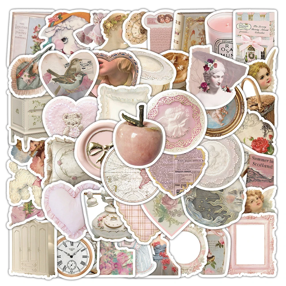 

10/30/60 шт. Ins Стиль Ретро Художественные эстетические наклейки Винтажный Королевский двор Граффити Наклейки Наклейка для телефона Чехол для ноутбука Чемодан