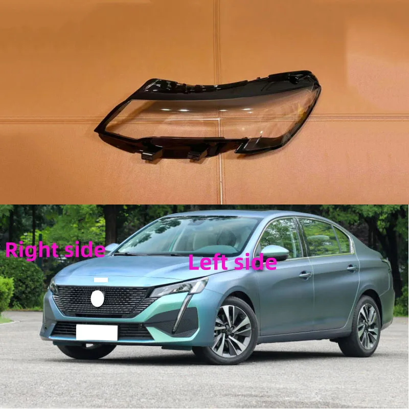 

Для Peugeot 408 2022 2023, корпус фар автомобиля, крышка фары, сменная линза для фар, стекло фары