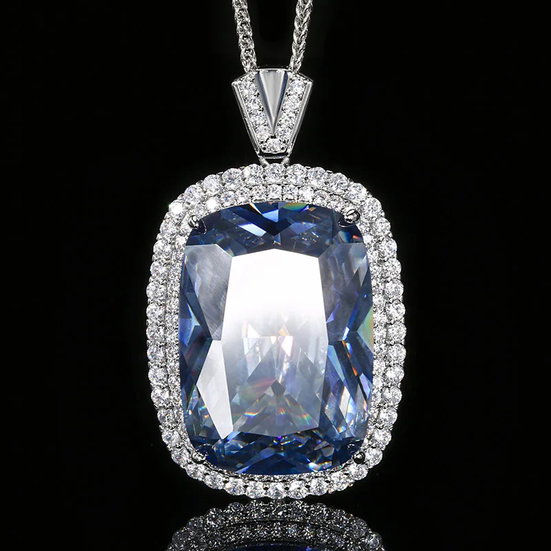 New Gold-Plated Fashion Gemstone Pendant Necklace Main Stone 20*28