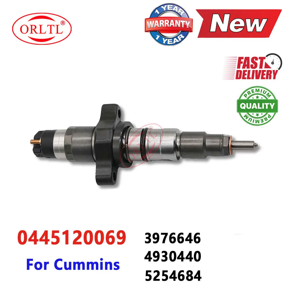 

0445120069 Diesel Injector 0445 120 069 Common Rail Fuel injection 0 445 120 069 OE 3976646 For CUMMINS-5.9L 4930440 5254684