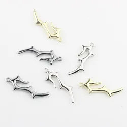 10pcs Alloy Simple Geometry Irregular Antler Tree Branch Pendant Earring Ornament Necklace Jewelry DIY Accessories Supplies Gift