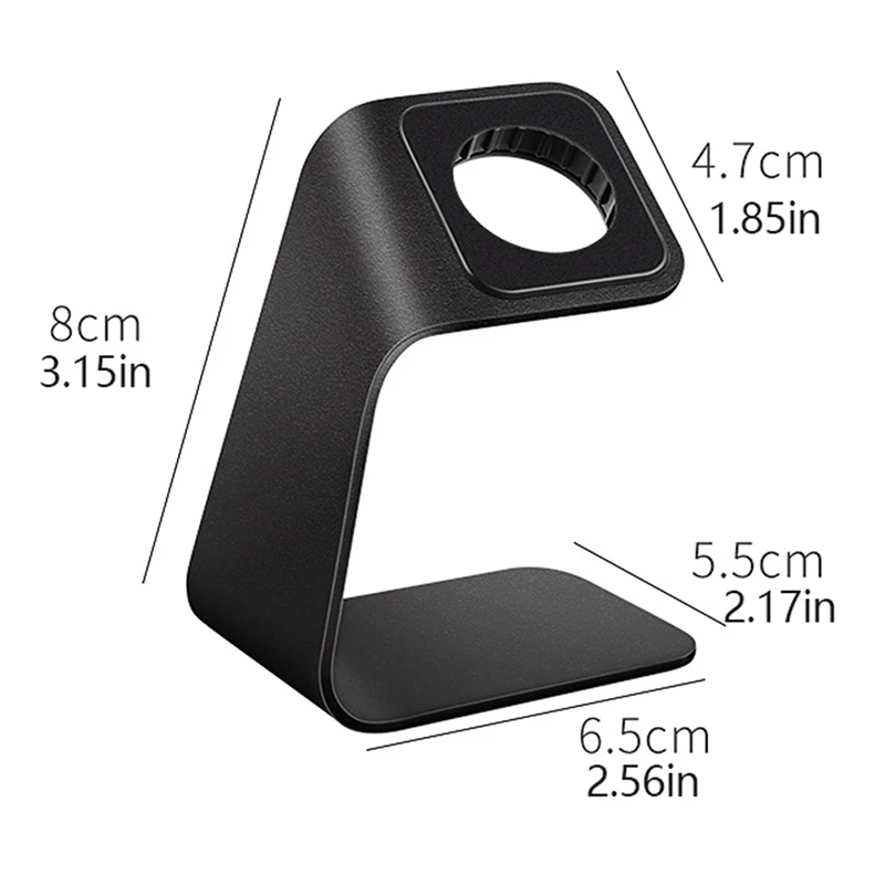 1Pc Aluminum Alloy Charger Stand Holder for Watch Bracket Charging Cradle Stand for Watch Charger Holders Dock Station image 6