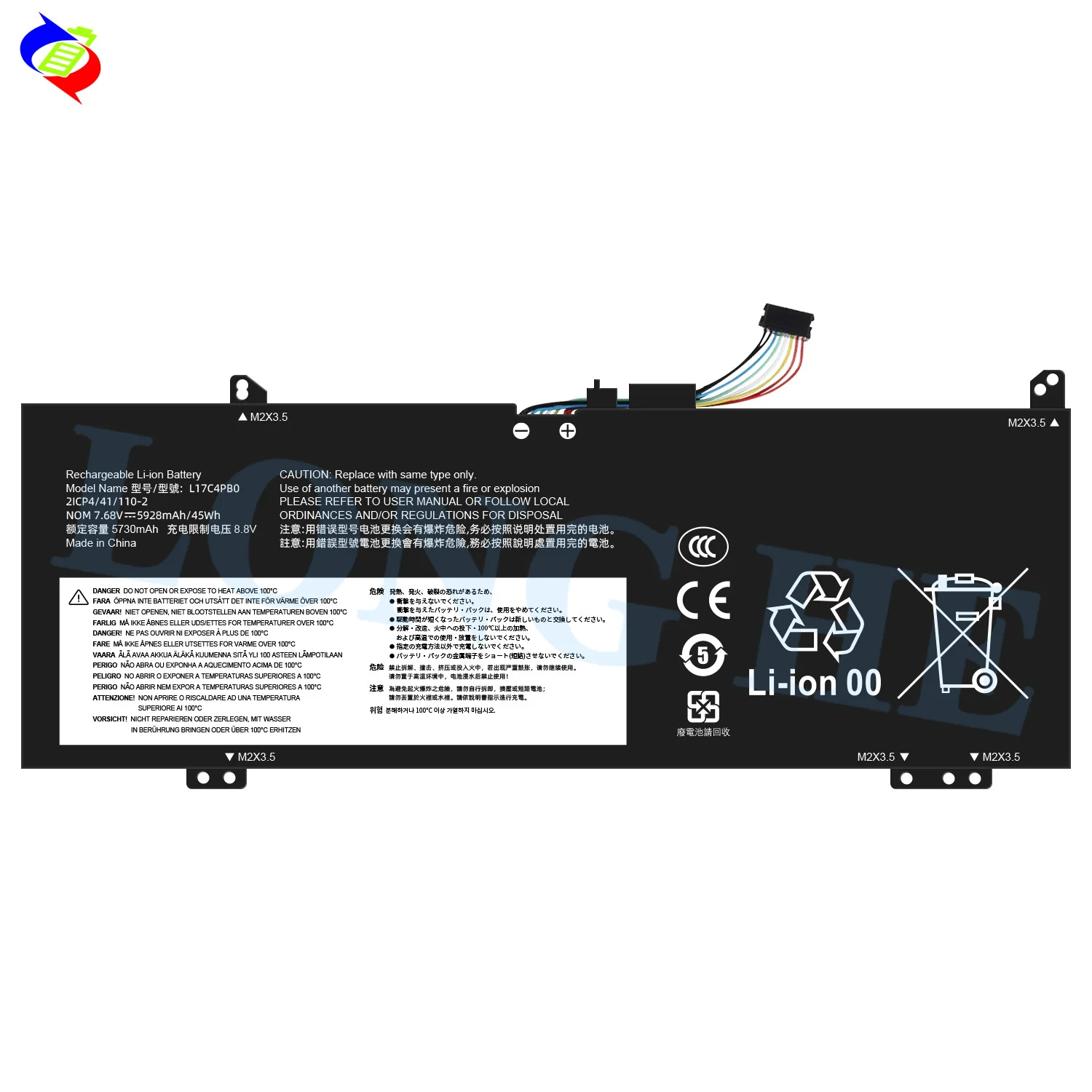 L17C4PB0 Laptop Battery for Lenovo IdeaPad 530S-14IKB 530S-15IKB Yoga 530 Flex 6 Xiaoxin Air 14ARR 14IKBR 15IKBR 45Wh Battery
