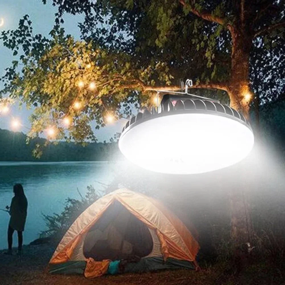 Imagem -06 - Multifuncional Led Tent Fan Lamp Usb Recarregável Camping Lamp ao ar Livre Portátil Pesca Caminhadas Magnética Luz de Teto em 1