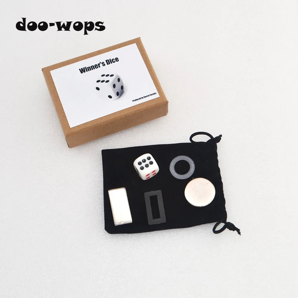 Winner's Dice by Secret Magic Tricks Magician Close Up Illusions Gimmick Prop Metalism Classic Toys Dice Number Prediction Magia