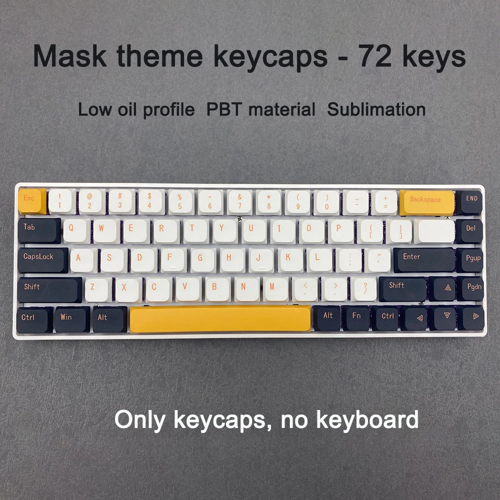 Theme PBT Keycap DYE-SUB Profile English Plastic Theme Customized Personalized Keycaps For Cherry MX Switch Mechanical Keyboard