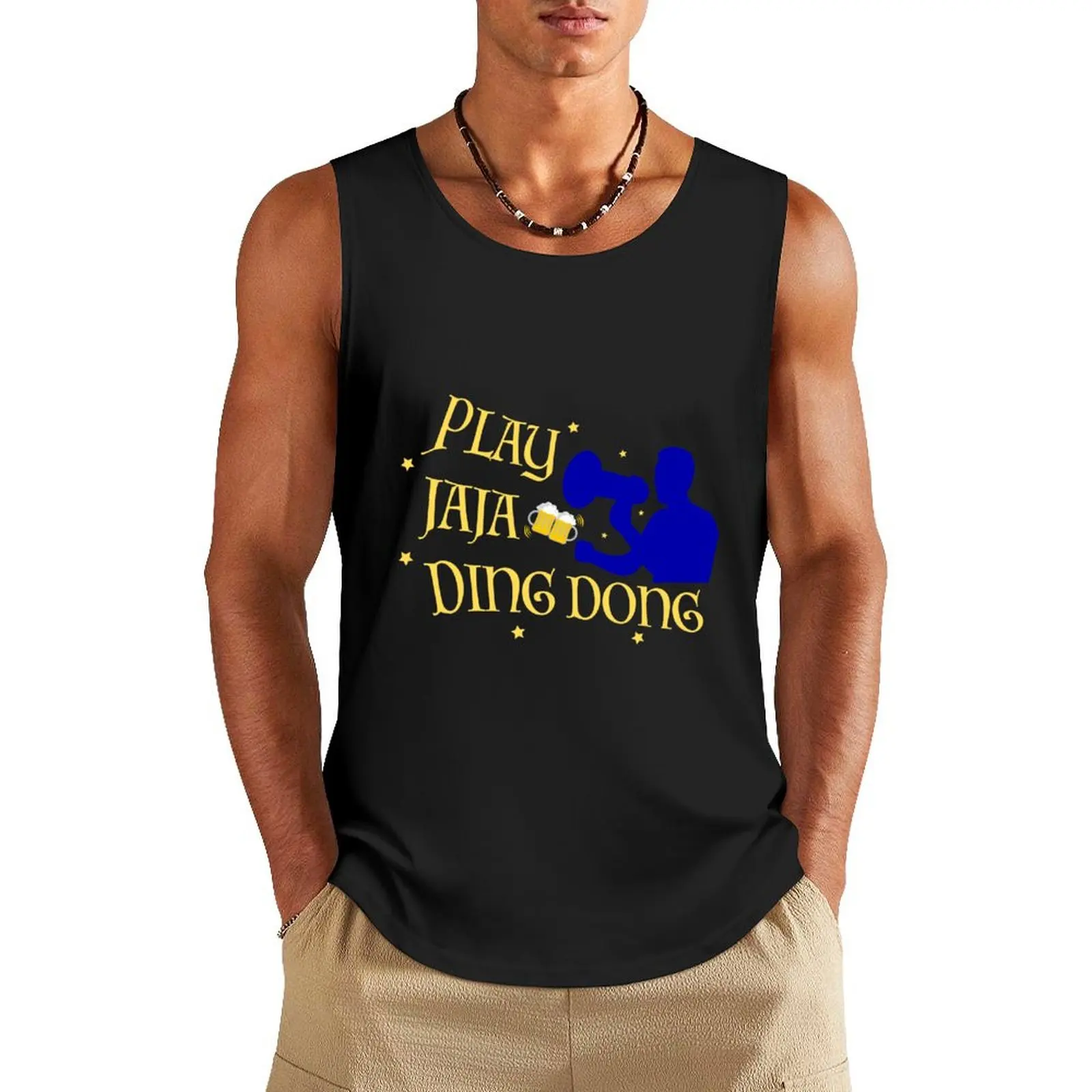 Play Jaja Ding Dong Tank Top Gym clothes Men's t-shirt man vest mens designer clothes