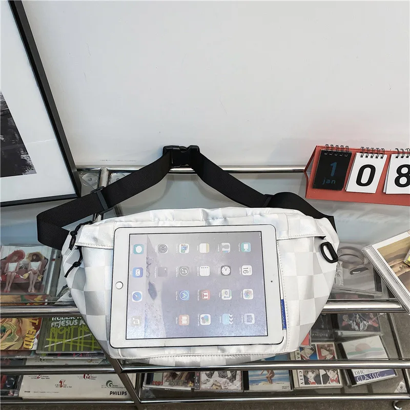Große Kapazität Frauen Taille Taschen Mode Brust Tasche Unisex Straße Hip-hop Schulter Umhängetasche Outdoor Sport Fanny Pack Gürtel tasche – Detail 13