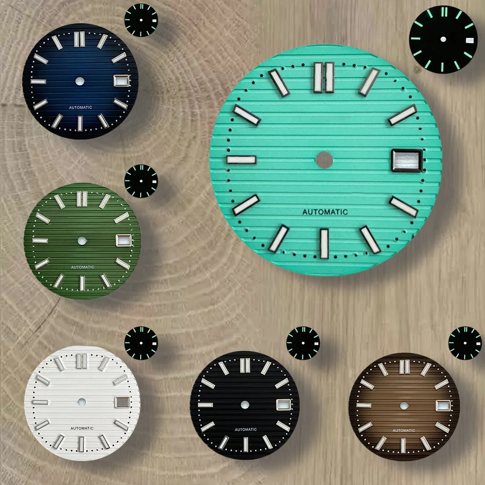 

30.5mm S Logo NH35 Dial Dial For NH35 NH36 Movements High Quality NH35 Accessories Green Luminous Watch Modification Accessories