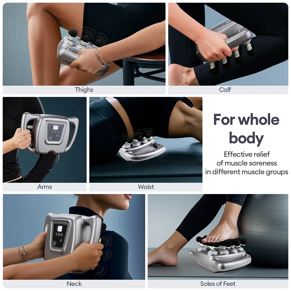 99 Levels Intensity Fascia Gun 24-Head High-Frequency Vibration Body Massage Gun Leg Back Waist Massager Muscle Body Masajeador