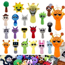 완성 된 크로셰 원사 부케 키체인 액세서리, 미니 핸드 헬드 꽃 인형 액세서리 펜던트, 니트 장미 해바라기