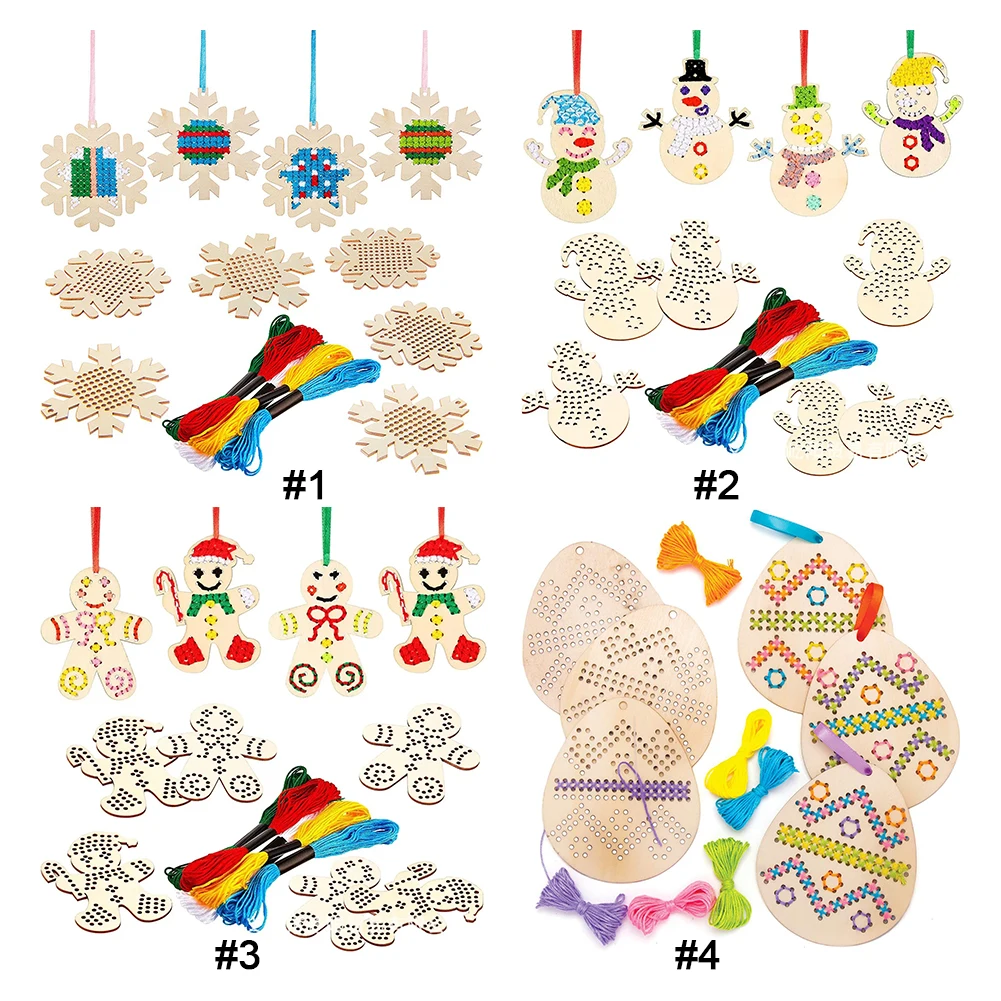Kreuzstich-Anhänger zum Aufhän – Embroidery Xmas Ornaments Bewertung und Preis