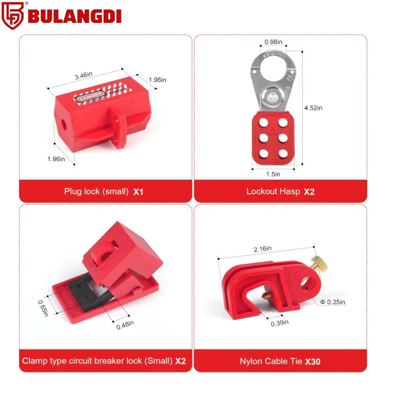 Lockout Tagout Kit - Safety Lockout Padlocks Loto Hasps Lockout Tagout Tags Loto Locks Set Electrical Lock Out Tag Out Kits