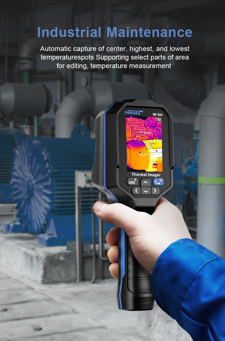 NOYAFA NF-524 Wärmebildkamera für Wasserrohrleck und Leistung, elektrische 120 x 90 tragbare Infrarot-Wärmebildkamera – Detail 5