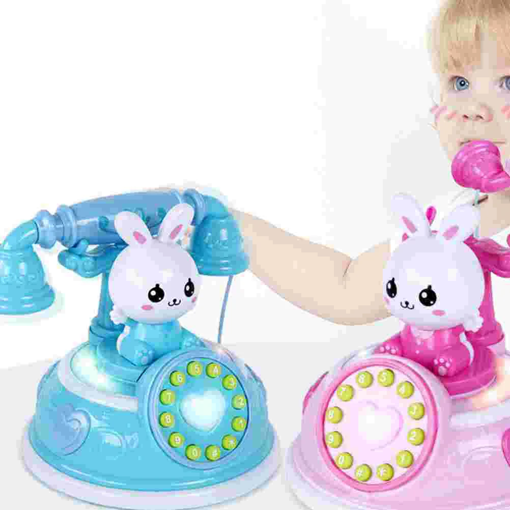 Simulado brinquedo simulação telefone para crianças, Role-Playing Puzzle, Cartoon forma plástica, brinquedo