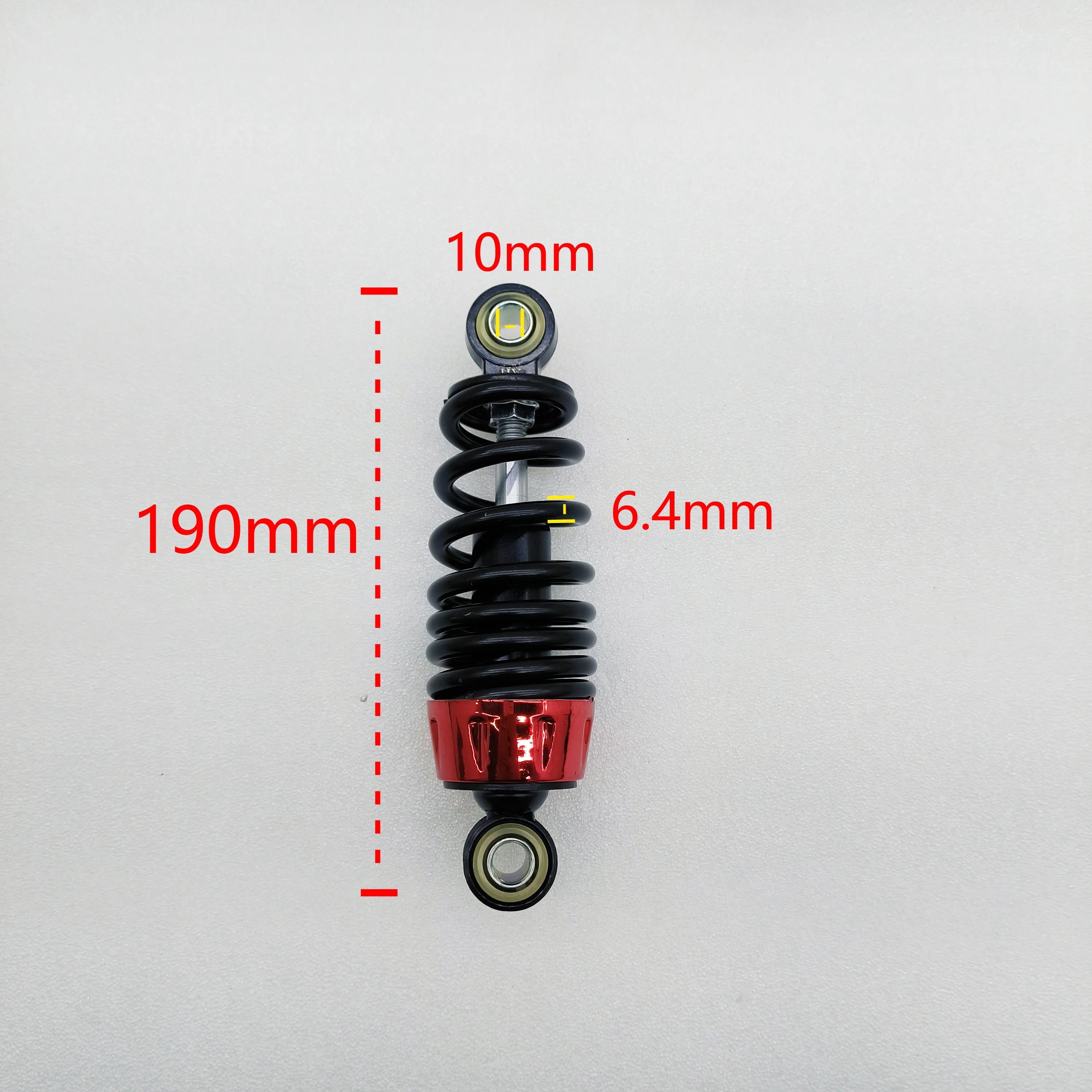 190mm Long Monster Electric Bicycle Rear Shock Absorber Scooter Accessories Hydraulic Comfort Spring Suspension 6.4mm