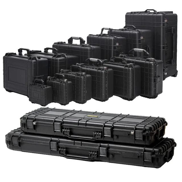 Carry Tool Case para Equipamentos Elétricos, Instrumento Plástico Rígido, Material PP, IP67, China Factory