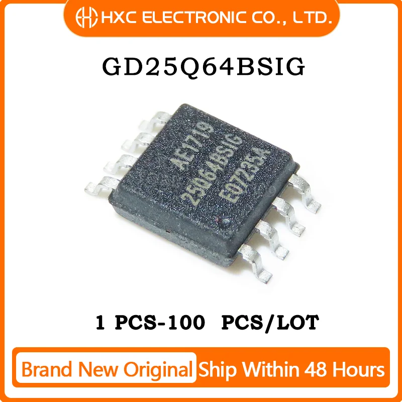 5/10/50/100PCS 100% New 25Q64BSIG GD25Q64BSIG sop-8 CHIP