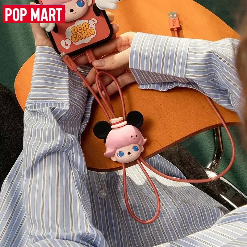

POP MART DIMOO WORLD X DISNEY Series-2 in 1 Cable Blind Box Mystery Box Guess Bag Toys Doll Cute Anime Figure Desktop Ornaments