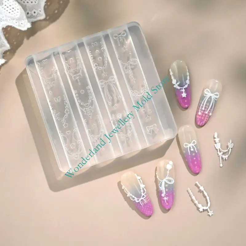 

H7EB Универсальная силиконовая форма для ювелирных изделий для изготовления ожерелий, сережек и декоративных изделий