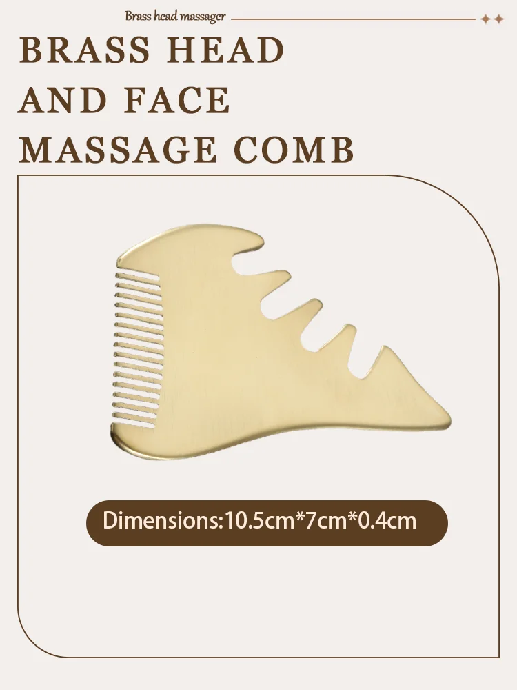 Peigne Double Guasha à dents larges, brosse de massage du cuir chevelu, outil de soin des cheveux, SPA, haute qualité