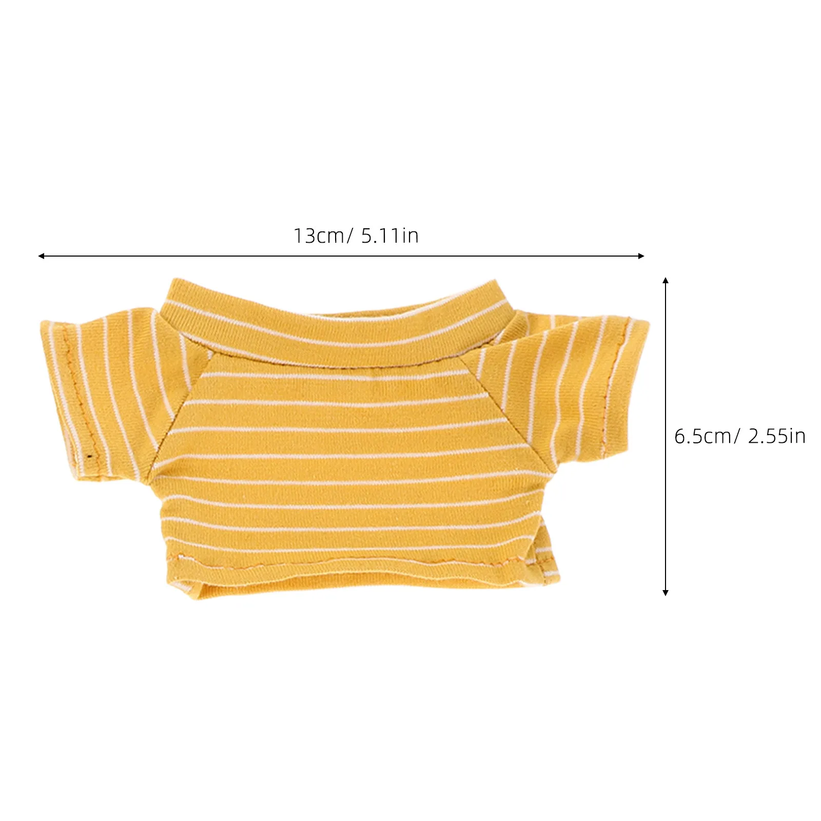 4Pcs Clothes Replaceable T-Shirts for 20Cm Stuffed Animals Reusable Basic Compact Clothing Accessories Small