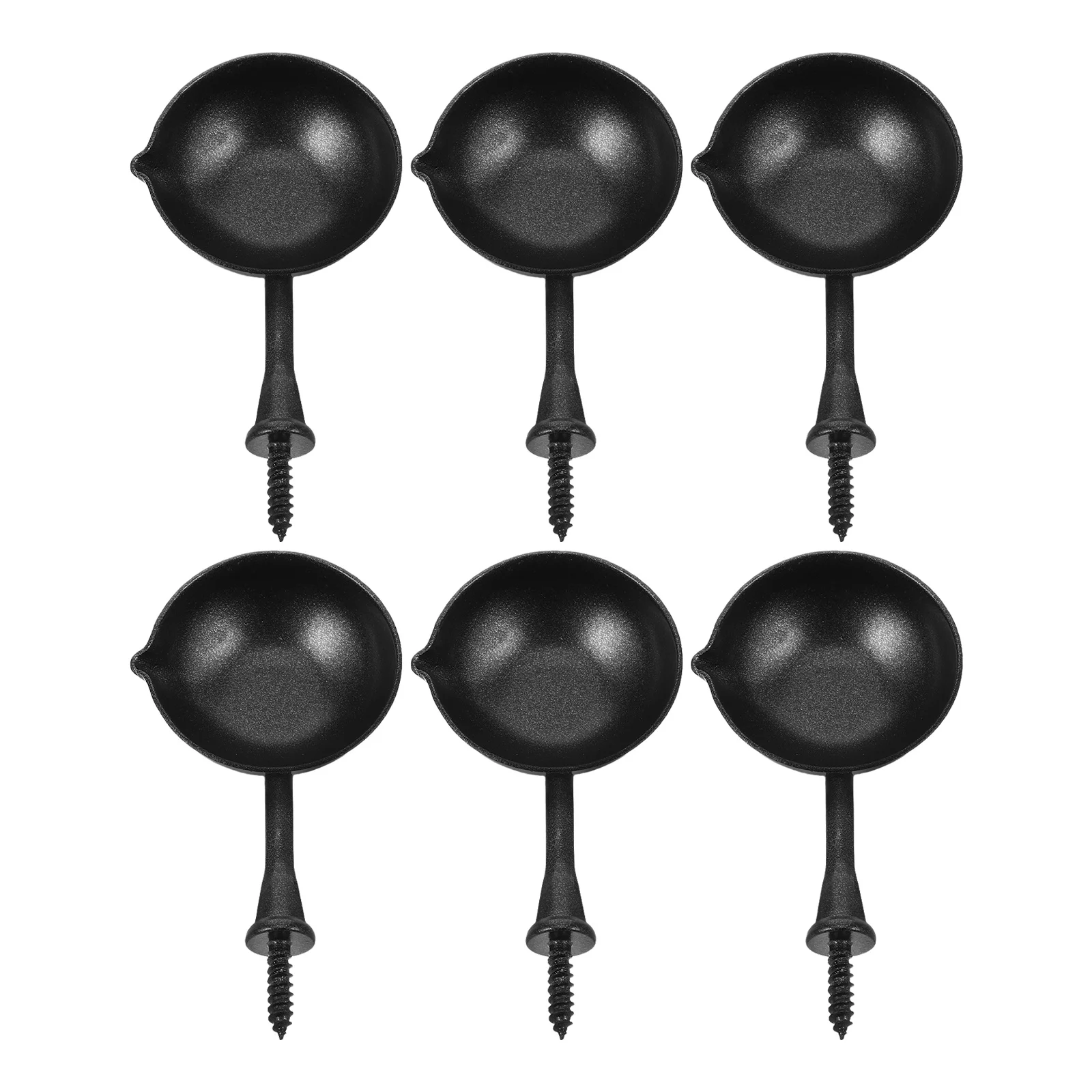 6Pcs Wax Seal Scoop Iron Material Retro Design Durable Easy to Use Tool for Melting Wax Envelopes Sealing Stamp