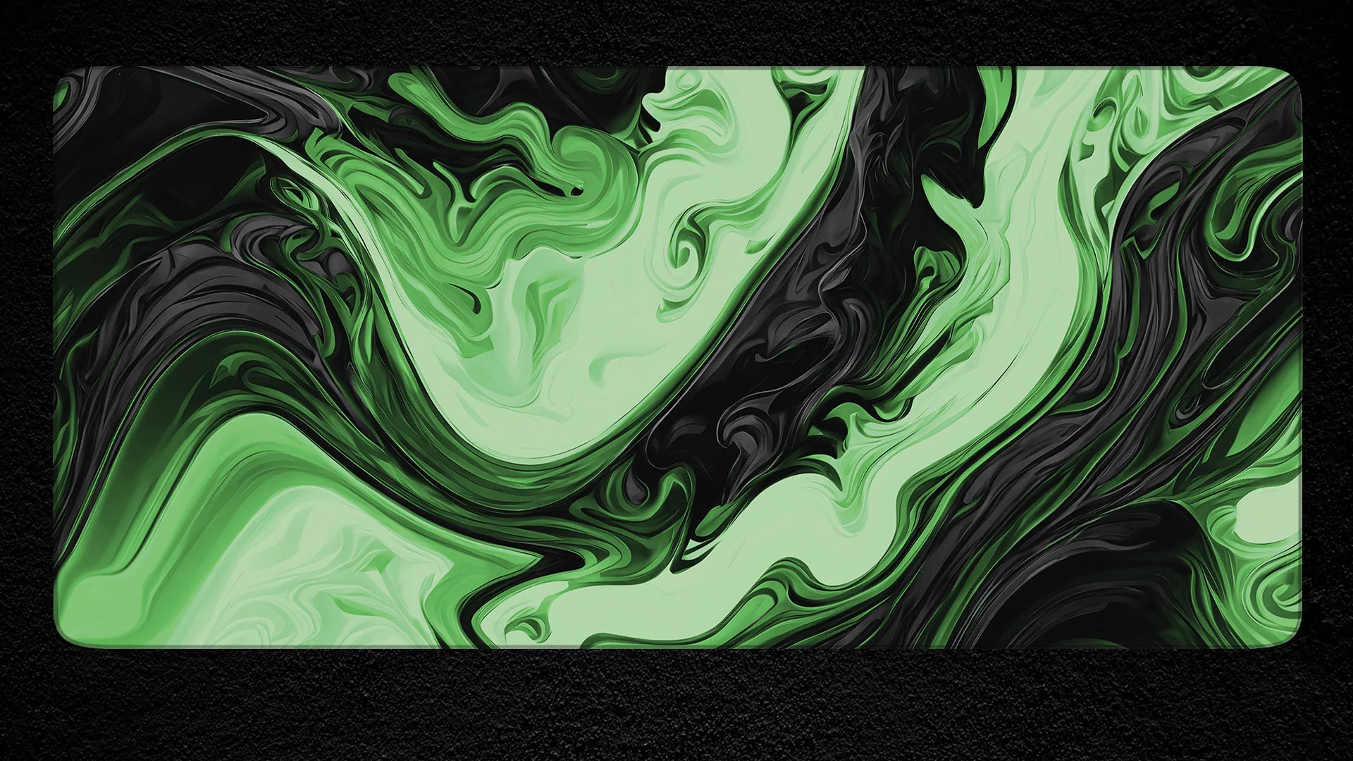 

Liquid Green Desk Mat, Colorful Rainbow Office Decoration, Ergonomic Mouse Pad, Home Office Gift, Spring Desk Accessory XXL