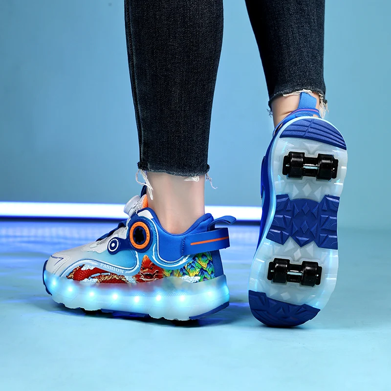 Heelys para hombres: ¡Reláctil de 4 ruedas, deslize a través de calles urbanas!