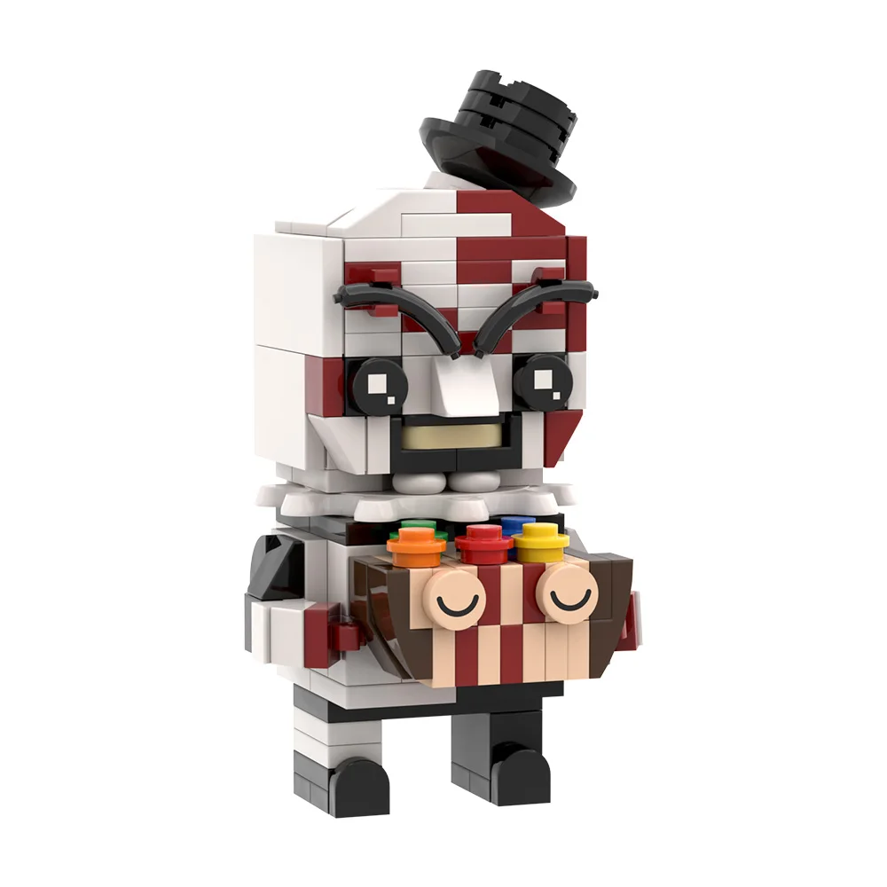 MOC Art el modelo de payaso, bloques de construcción, Horror, payaso malvado, BrickheadZ, figura de ladrillos, juguete, regalo de Halloween para adultos