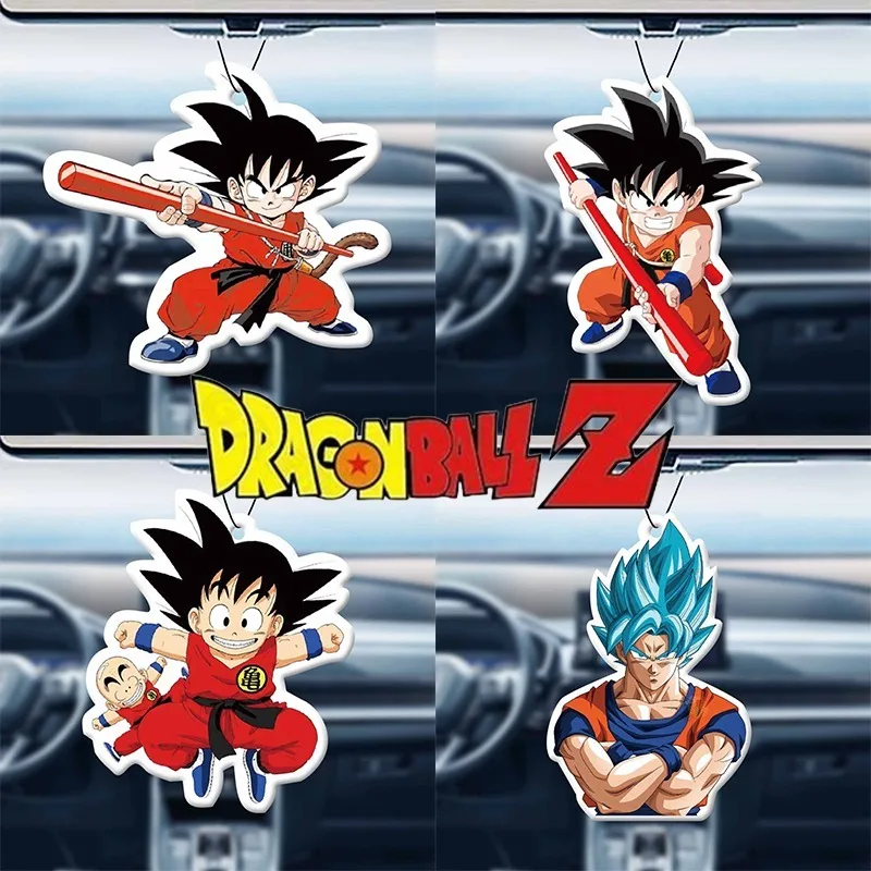 Fragancia de Dragon Ball Son Goku para coche, fragancia de Anime, luz duradera, decoración Interior de coche, colgante, decoración del hogar, regalos de dormitorio