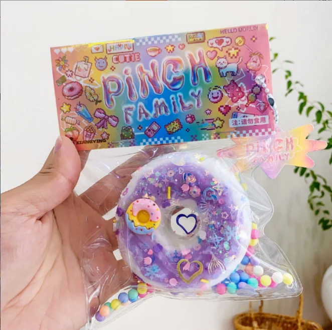 Doughnuts, waffles, shapes, pinching, music, creative simulation, food toys, soft rubber, stress relieving, venting toys, cute d