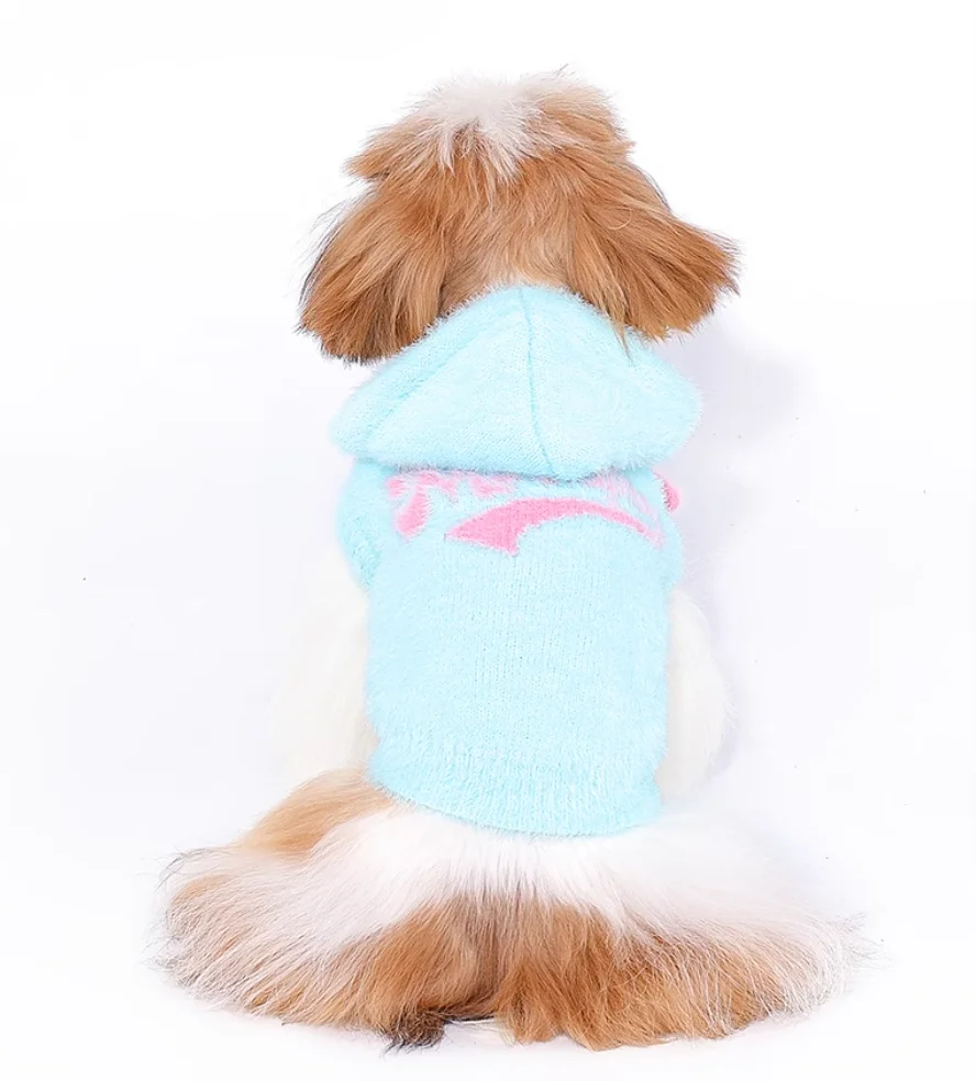 Plush Monochromatic Sweater for Small Dogs, Pet Clothes, Base Coat, Puppy Clothes, Little Dog Clothing, Autumn and Winter