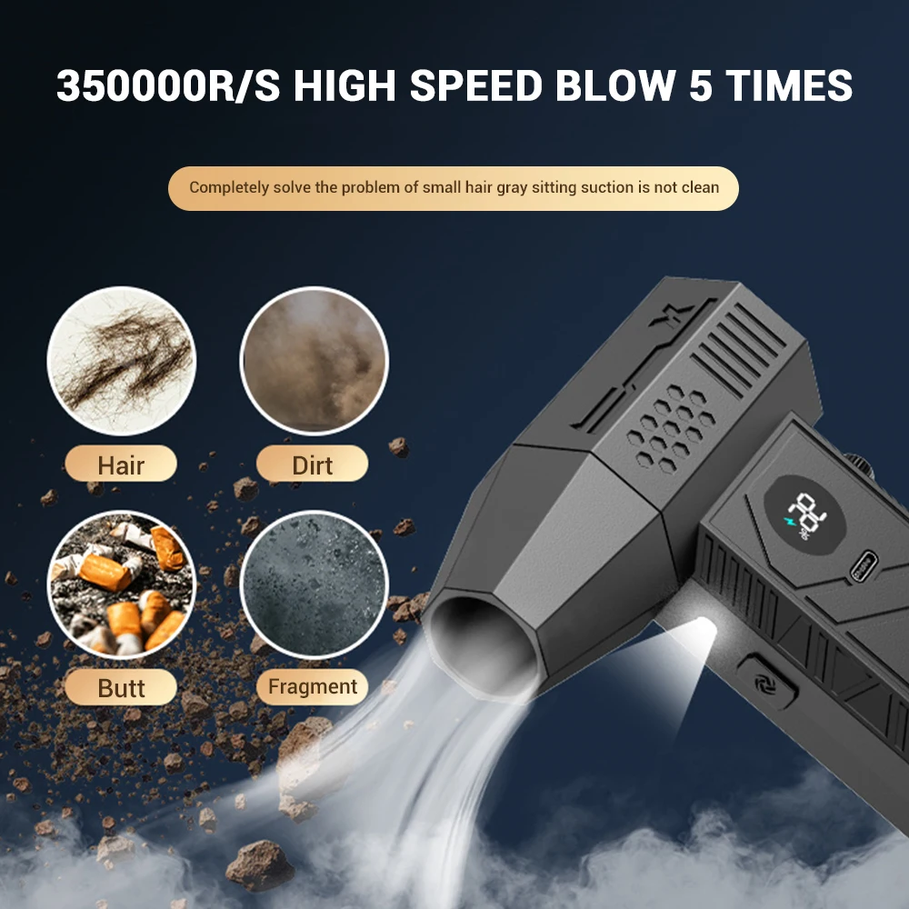 

Turbo Fan Upgrade New C6 Rechargeable Blower 500000RPM Brushless Air Blower Turbo Jet Fan Portable Dust Blower Electric Dryer