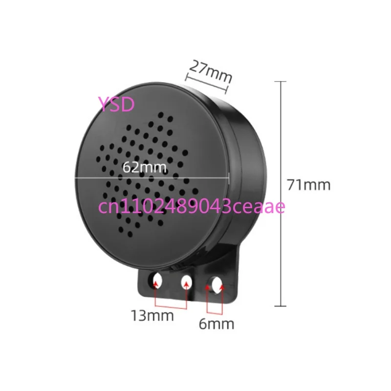 Vehicle MP3 Warning Horn Custom Sound Programmable Siren Speaker Wireless Remote Control Car Horn
