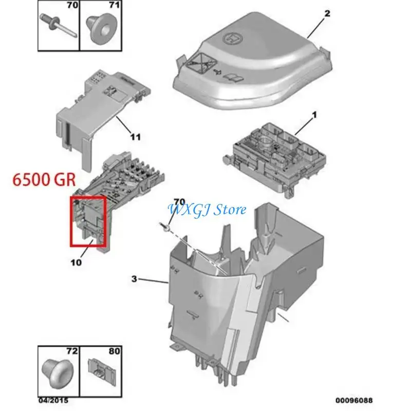 37JE Power Control Module Battery Management Unit 6500GR 28236841 for 3008 5008 308CC Automotive Battery Module