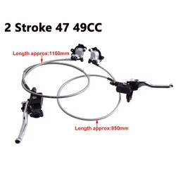 2 Stroke 47 49cc Motorcycle pocket bike Brake Front Rear Left Right Pump Master Cylinder Hydraulic Brake Hose Line Brake Caliper