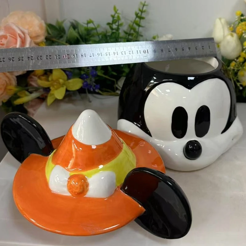 

Mickey Cartoon Ceramic Jar Large Capacity Mickey Mouse Storage Jar Cute Desktop Decoration Home Decor Creative Birthday Gift