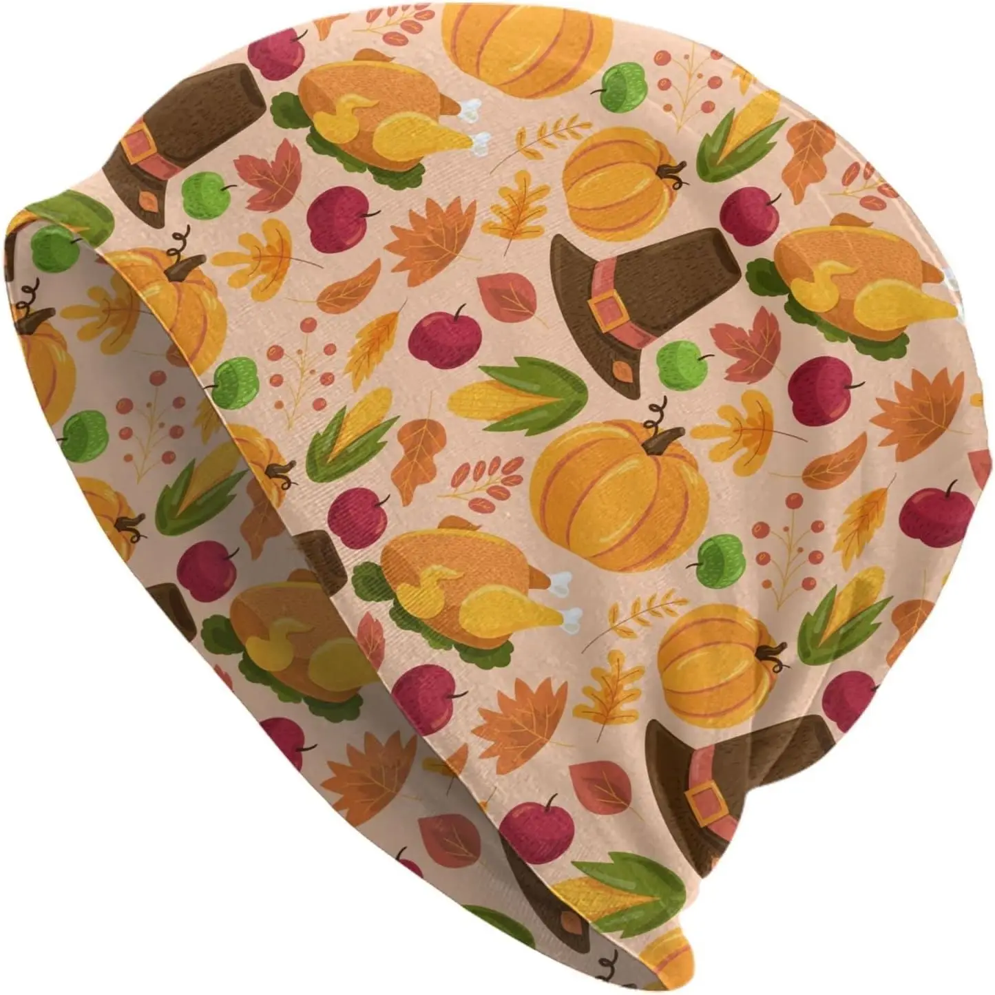 

Шапка на День Благодарения, стандартная закрытая химиотерапевтическая шапка, головные уборы с раком, вязаные шапки, мешковатая кепка с напуском для взрослых, женщин и мужчин