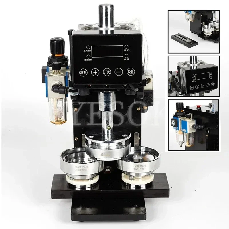 

Портативная пневматическая машина для бейджей, семейная машина для самостоятельного удара, автоматический индукционный инструмент для штамповки с формой