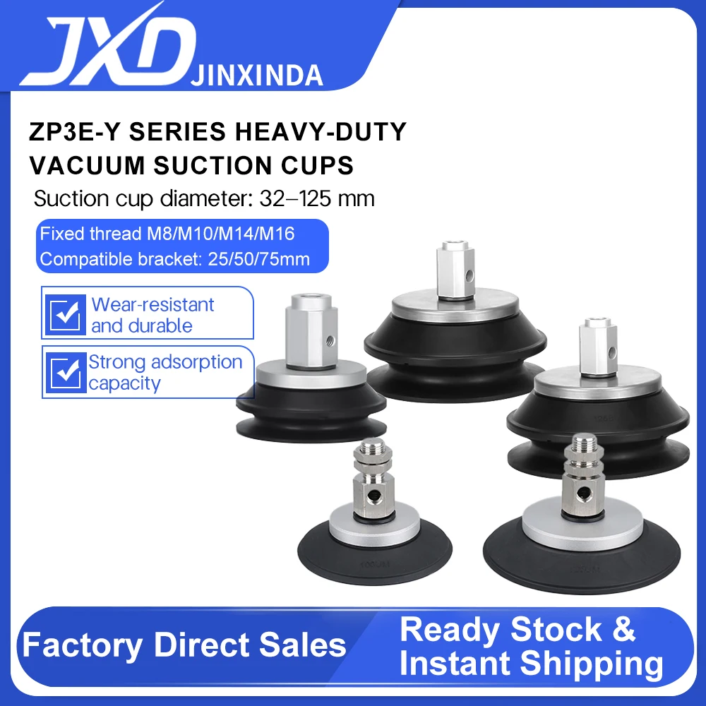 

JXD SMC Flat-Type Grooved High-Strength Suction Cup ZP3E-T32/40/50UM-A10/B10 Heavy Duty Pneumatic Industrial Vacuum Suction Cup
