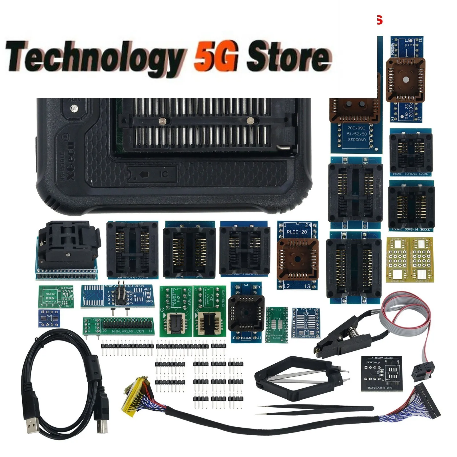 

XGecu TL866 II T48 Universal Programmer USB Programmer USB2.0 HS 480MHz Standard Version Supports 31000+ ICs
