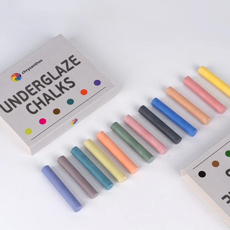 6-color Underglaze Color Chalk Lead-free Environmentally Friendly Ceramic Blank Color Painting Pen Firing Temperature 999-1305°C